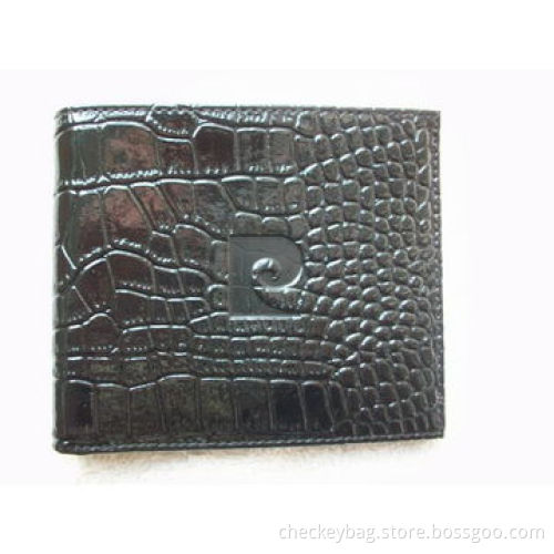 Men's wallet, silkscreen and embossed